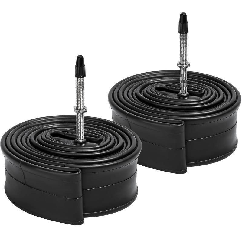lot 2071 image: 2-PCS 700x35C38C40C42C43C Bike Tubes FV60mm Presta Valve 3543-622 Inner Tube 700C Bicycle Tubes Compatible with 700 x 35C 700x38C 700 x 40C 700x42C 700x43C Bike Tire Tubes(G-191)&nbsp