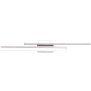 lot 3611 image: PRESDE 32 Inch LED Bathroom Vanity Light Bar, Modern Brushed Nickel Wall Lighting Fixture Over Mirror 3CCT - Retail $83