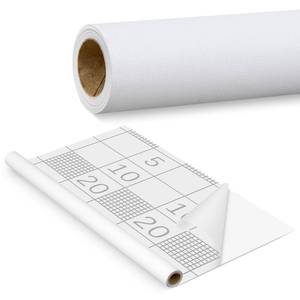 lot 3630 image: Frienda 23.6in x 49.2ft Peel and Stick Wallpaper Liner Prepasted Contact Paper Vinyl Wrap Self Stick Wallpaper Liner for Textured Walls, Removable Bathroom Ceiling Bedroom, White - Retail $33