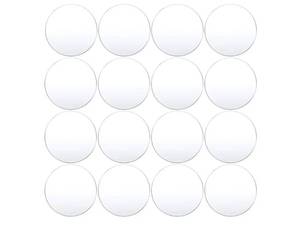 lot 57104 image: 16 Pieces Clear Circle Acrylic 0.08 Inch Thick Round Acrylic Blanks Discs Panel for Picture Frame Painting DIY Crafts(4 Inch 10.16 cm,Clear) - Retail $8