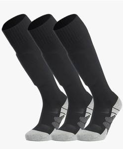 lot 57129 image: Knee High Soccer Socks (135 Pair) Team Sport Cushion Athletic Socks for Kids Youth Adult - Retail $12
