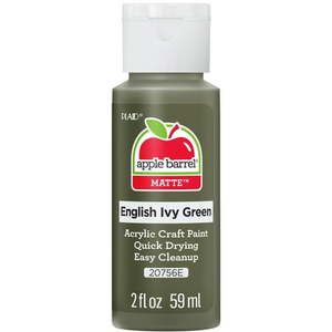 lot 57153 image: Apple Barrel Acrylic Craft Paint  Matte Finish  English Ivy Green  2 fl oz - Retail $5