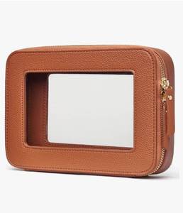 lot 57164 image: Clear Makeup Bag Travel Cosmetic Case Transparent Toiletry Bag with Zipper, Portable Make Up Organizer Traveling Compact Car Bag for Essentials - Retail $8