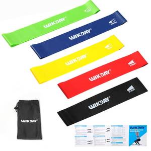 lot 57167 image: Resistance Bands for Working Out Exercise Loop Bands Workout Bands Set for Men Women Body Stretching, Training, Home Workout, Physical Therapy, Booty Legs, Set of 5 (Assorted) - Retail $5