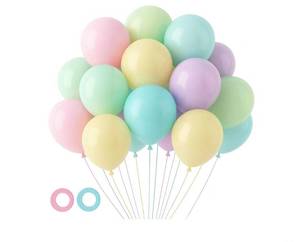 lot 57178 image: 105pcs Pastel Balloons 12inch Party Latex Balloons for Birthday Easter Baby Shower Graduation Wedding Gender Reveal Anniversary Party Decorations - Retail $8