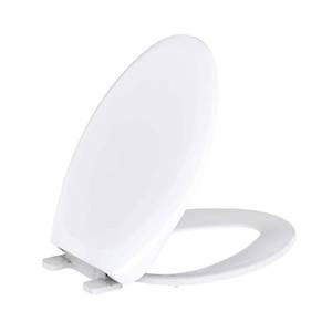 lot 57203 image: Gerber G0099213 Hinsdale Elongated Closed-Front Toilet Seat - White - Retail $35