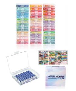 lot 57210 image: Diamond Art Trays with Lids, 45PCS Diamond Painting Trays with Lids �� Diamond Art Storage, Gift Box Diamond Painting Accessories for Diamond Art Beads - Retail $30