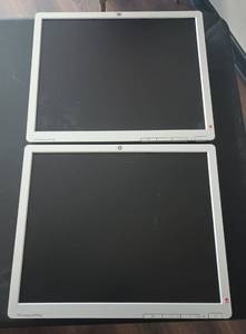 lot 31 image: HP Compaq LA1951g 19 Inch LCD Monitors - Se of Two used working