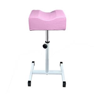 lot 19611 image: WHITE SEAT, NOT PINK LOVEVLOGY Pedicure Foot Rest,Height Adjustable Pedicure Chair,Non-Slip Pedicure Stool for Massage Office or Home - Retail $70