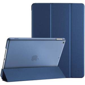 lot 19631 image: ProCase for iPad 9th 8th 7th Generation Case 10.2 Inch (202120202019 Release), 10.2 iPad Case 9th 8th 7th Gen Cover, Slim Smart Cover with Translucent Hard Shell Back -Darkblue - Retail $17