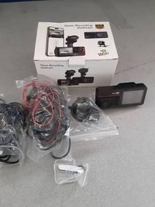 lot 19646 image: HD WiFi Three Camera Dashcam System with Display - Retail $45