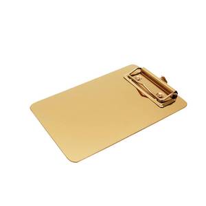 lot 19673 image: Tsnamay 5.9x4.13 inch Stainless Steel Metal Clipboard,A4 and Letter Size Paper Clipboard for Home, Office, Hospital, Business - Retail $9