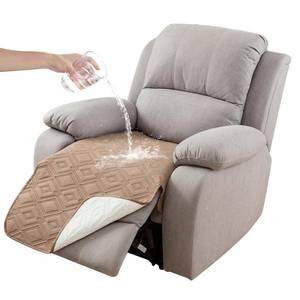 lot 19675 image: Genina 100% Waterproof Recliner Chair Covers, Anti-Slip Recliner Cover Dog Chair Cover Furniture Protector, Chair Sofa Slipcover for Pets Dogs, 1 Piece (Camel, Recliner) - Retail $27