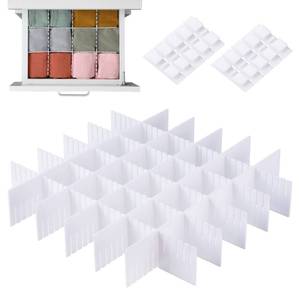 lot 19697 image: MaidMAX 15pc Drawer Dividers - Adjustable Organizers for Clothes, Underwear, Makeup, Kitchen Utensils & Tools - 16 x 2.7 DIY Dresser Drawer Separators for Bedroom, Kitchen, Office