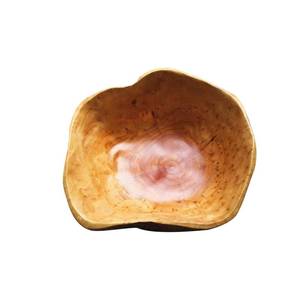 lot 19723 image: MIATTCLD Wooden Bowl Decorative Natural Wood Fruit Bowl, Irregular Creative Wood Bowls, Rustic Hand Carved Candy Snack Keys Serving Bowls for Home Decor(8-10 Diameter) - Retail $23
