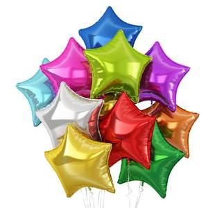 lot 19727 image: GRESATEK Colorful Foil Star Balloons,10Pcs Mixed Colors Star Shaped Foil Balloons,18Inch Colorful Helium Mylar Balloons for Graduation,Brithday,Anniversary,Wedding Party Decorations