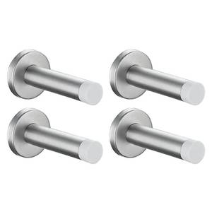 lot 19736 image: JQK Door Stopper, 304 Stainless Steel Thicken 1mm Sound Dampening Door Stop Bumper Wall Protetor 4 Pack, Brushed, DSB5-WN-P4 - Retail $18