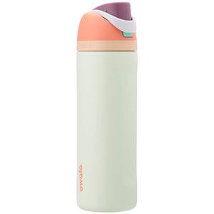 lot 19762 image: Owala FreeSip Insulated Stainless Steel Water Bottle with Straw for Sports, Travel, and School BPA-Free Sports Water Bottle, 24 oz, Surfs Edge - Retail $30