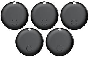 lot 19772 image: Tracker Tag, Smart Tag Works with Find My App (iOS Only), Keys Finder and Item Locator for Luggage, Backpack, Suitcases and More, Replaceable Battery, IP67 Waterproof Tracking Tags-5 Pack(White) - Retail $64