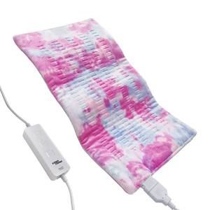 lot 19850 image: GOQOTOMO Heating Pad Fast-Heating Technology for BackWaistAbdomenSh-oulderNeck Pain and Cramps Relief - Moist and Dry Heat Therapy with Auto-Off Hot Heated Pad by-Colorful - Retail $24