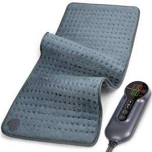lot 29010 image: Heating Pad - Electric Heating Pad for Back Pain and Cramps Relief, Moist Heat Pad for Shoulder, Knee, Neck, 6 Heat Settings & Auto Shut Off and Machine Washable, 24 x 12 - Retail $20