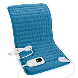 lot 29017 image: Deepsoon Heating Pad,Electric Heating Pads for Back,Neck,Moist Heating Pad for Abdomen Shoulder Knee Legs,DryMoist Heat&Auto Shut Off,Mothers Day Birthday for Men and Women,Blue,24x12 Inch - Retail $17