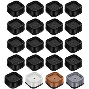 lot 29022 image: shouwuhho 16 Pack Furniture Risers Adjustable Bed Risers Heavy Duty Lifts Height 1, Square Stackable Bed Risers 1, 2 or 3 Inch for Desk Leg Table Couch Sofa Chair Bed Frame Legs Dorm, Black - Retail $19