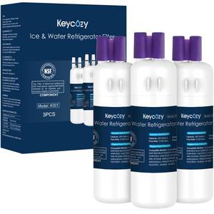 lot 29788 image: Keycozy K001 Refrigerator Water Filter Replacement for EDR1RXD1, Everydrop Filter 1, W10295370, WHR1RXD1, KAD1RXD1, P4RFWB, P8RFWB2L, Compatible for Kenmore 46-9930, 46-9081 (3) - Retail $25