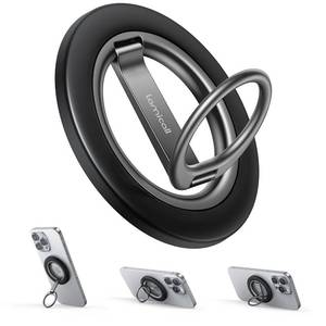 lot 29845 image: Lamicall for MagSafe Magnetic Phone Ring Grip - 360° Rotation Finger Grip Holder Stand, Super Magnet Cell Phone Kickstand Ring, Mag Safe Accessories for Mom iPhone 17 16 15 14 13 Pro Max Air, Androids - Retail $17