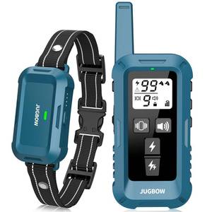 lot 44415 image: Jugbow Dog Shock Collar - 4200FT Dog Training Collars with Remote, IPX7 Waterproof E-Collar with 4 Training Modes, Security Lock, Rechargeable e-Collars - Retail $50