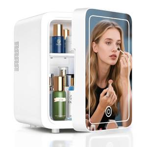 lot 44425 image: CUTIEWORLD Skincare Fridge, Mini Beauty Fridge with LED Mirror
