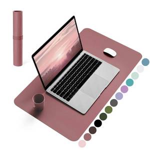 lot 44455 image: YSAGi Non-Slip Leather Desk Pad, Waterproof Laptop Computer Desk Keyboard Mat, Table Protector Blotter Mat, Large Mouse Pad for OfficeWorkHomeDecor(Dark Pink, 23.6 x 13.7) - Retail $10