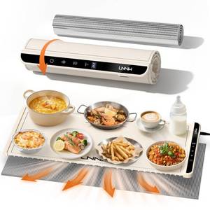 lot 22043 image: Extra Large Food Warming Mat with Heat-Resistant Pad, 36X15 Inch, 6 Temperature & 6 Timer Settings, Child Lock Safety, Fits More Dishes for Family Dinners and Parties - Retail $114