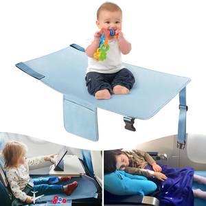 lot 22051 image: COZYBONDER Toddler Airplane Bed, Kids Airplane Seat Extender Travel Bed, Kids Airplane Travel Essentials, Airplane Must Have for Toddlers, Portable Plane Foot Rest for Flights - Retail $26
