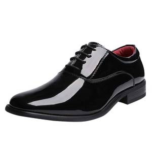 lot 22056 image: Bruno Marc Mens Dress Shoes, Faux Leather Oxford Tuxedo Shoes, Classic Lace-Up Design, Comfortable Leather Lining, Durable Wooden Heel, Formal Events, Size 10.5,Black,CEREMONY-05 - Retail $41