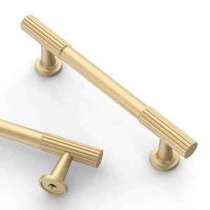 lot 22069 image: Asidrama 10 Pack 3 Inch(76mm) Brushed Gold Cabinet pulls Kitchen Cabinet Handles, Cabinet Pulls Kitchen Cabinet Hardware for Cupboard Drawer Pulls - Retail $33