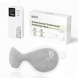 lot 22071 image: Aroma Season Vibrating Heated Eye Mask for Dry Eyes, 3000mAh Cordless Warm Eye Compress for Stye, Blepharitis, Rechargeable Electric Eye Heating Pad for MGD, Included Hygienic Eyelid Sheets - Retail $57