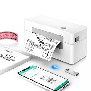 lot 22092 image: vretti Bluetooth Shipping Label Printer - 4x6 Thermal Printer for Shipping Packages and Small Businesses, Label Printer Supports AndroidiPhoneWindows, Compatible with Shopify, Ebay, USPS, Amazon