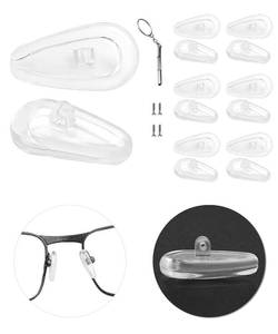lot 29873 image: LenzProse 6 Pairs Replacement Nose Pads for Oakley Wiretap 2.0 OX5152Base Plate OX3232Surface Plate OX5132Wingback SQ OX5148Wingfold OX5100, Soft Nose Pieces Guard Replacement - Retail $7