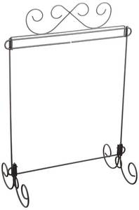 lot 31629 image: Ackfeld Scroll Single Stand 12in x 14in Tabletop Display Stand for Mini Quilts, Banners & Needlework Projects see photo  - Retail $32