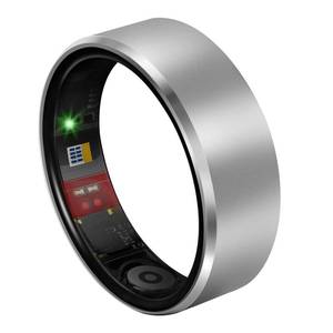 lot 31639 image: Milavan Smart Health Ring 2.0 for Women Men, Slim Scratch & Fingerprint Resistant Design, Light Gray 8