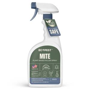 lot 31654 image: Mite Spray Natural Killer for Dust, Bird, Spider & Other Mites  Bedding & Furniture-Safe  Treatment for Chickens, Poultry, Dogs, Cats, Reptiles & Other Pets  Indoor & Outdoor (22 oz) - Retail $23