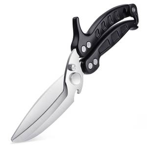 lot 31662 image: DRAGON RIOT Heavy Duty Poultry Shears - A Must Have Kitchen Shears for Chicken and Meat Cutting - Dishwasher Safe and Stainless Food Kitchen Scissors for Thanksgiving(Black) - Retail $27