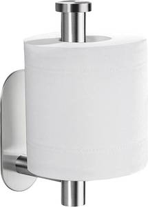 lot 45011 image: YIGII Toilet Paper Holder Self Adhesive - Adhesive Toilet Roll Holder no Drilling for Bathroom Stainless Steel Brushed - Retail $9