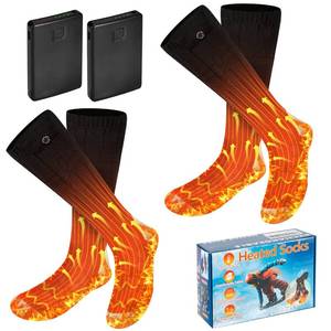 lot 45023 image: Heated Socks for Men Women, APP Control Rechargeable Electric Heated Socks for Up to 10 Hours Electric Socks with 4 Heat Settings Foot Warmers for Winter,Skiing,Hunting,Hiking,Outdoor Work 2 pack - Retail $60