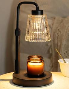 lot 45025 image: GODONLIF Candle Warmer Lamp with Timer Dimmable, Birthday Gifts for Women Mom, House Warming Gifts New Home Decor, Wax Melt Warmer for Jar Candles with 2 Bulbs - Retail $26
