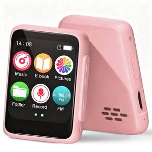 lot 45043 image: Kids Bluetooth MP3 Player with Speaker Christmas Birthday Gift for 6-12 Year Old Girls Boys 32GB Portable Travel Music Players,Pink - Retail $28