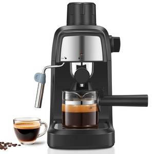 lot 45044 image: Reemix Espresso Machine 3.5 Bar, 800W Compact Size Coffee Maker with Steam Wand, 4 Cups Cappuccino & Latte Machine for Home and Office - Retail $50
