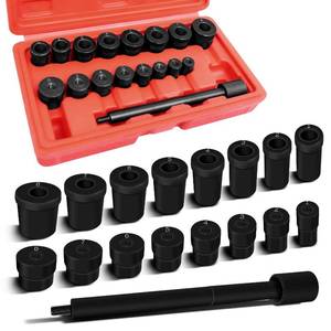 lot 45060 image: JEUCLEL 17PCS Universal Clutch Aligning Kit, Flywheel Pilot Hole Clutch Drive Plate Alignment Tool for Centered Accurate Installation, Pilot Bearing Corrector Set Transmission Repair Accessory - Retail $25