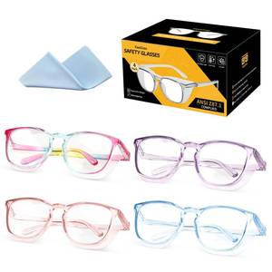lot 22131 image: KeeiZoes Safety Glasses Anti Fog Goggles For Women, Nurses Protective Eyewear Blue Light & UV Blocking Eye Protection Glasses - Retail $15
